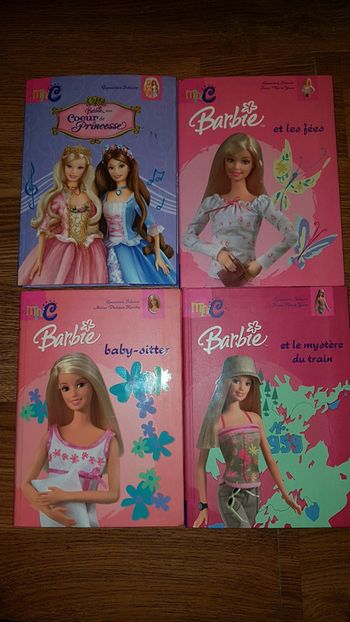 4 livres Barbie dont Coeur de Princesse