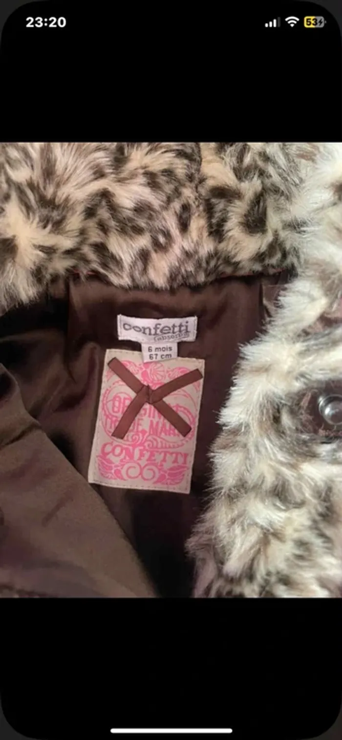 Manteau fausse fourrure léopard - photo numéro 3