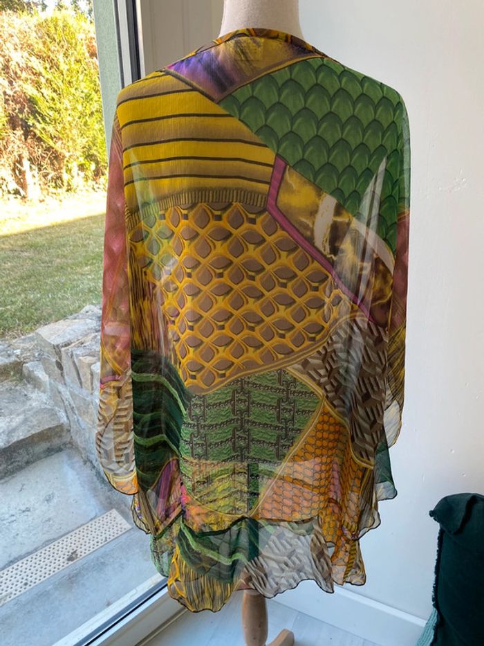 Robe tunique de plage multicolore - photo numéro 4