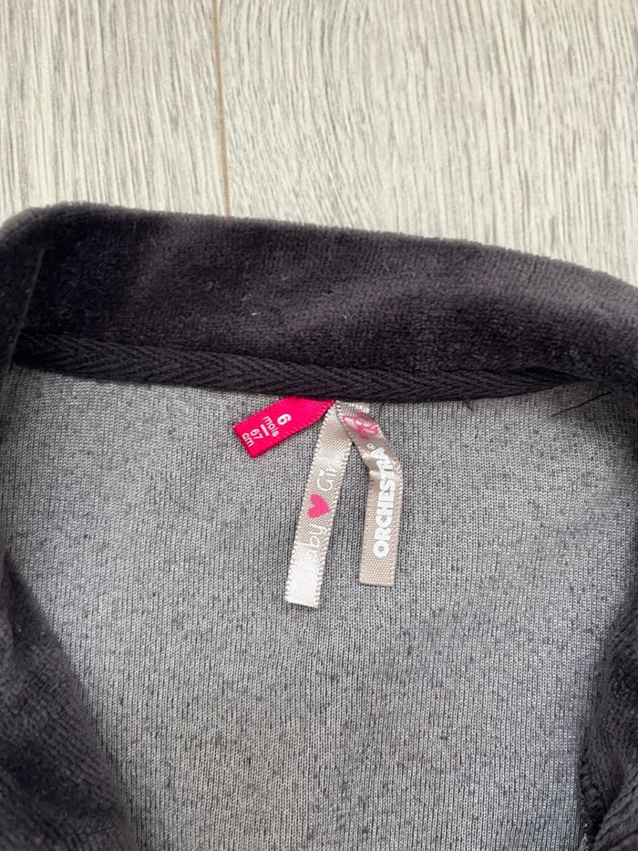 Ensemble fille Orchestra – Veste grise + jogging rose – 6 mois - photo numéro 6