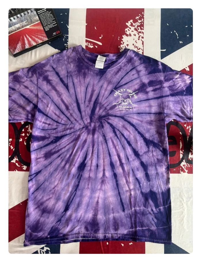 T-shirt Gildan taille S violet Tye&Die - photo numéro 2
