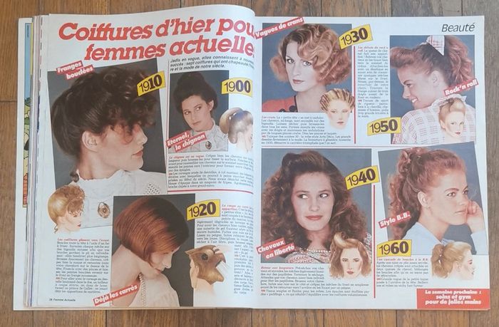 Ancien magazine femme actuelle n°5 années 80 vintage - photo numéro 10