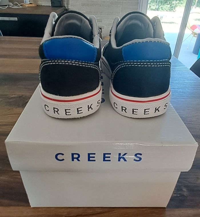 Baskets tennis noires garçons taille 31 Creeks - photo numéro 5