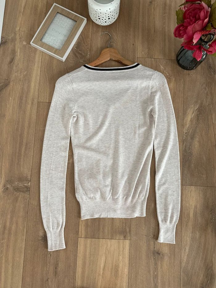 Pull beige chiné et noir ~ Caroll ~ 36 - photo numéro 4