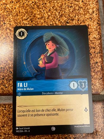 Carte Lorcana - Fa Li : Mère de Mulan - 143/204 - FR - 4