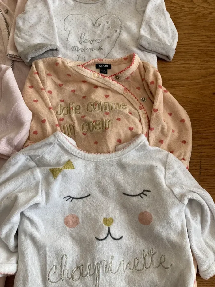 Lot pyjama 3 mois fille - photo numéro 2