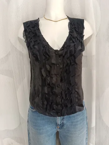 Chloé "chemise sans manche à volants" taille 36