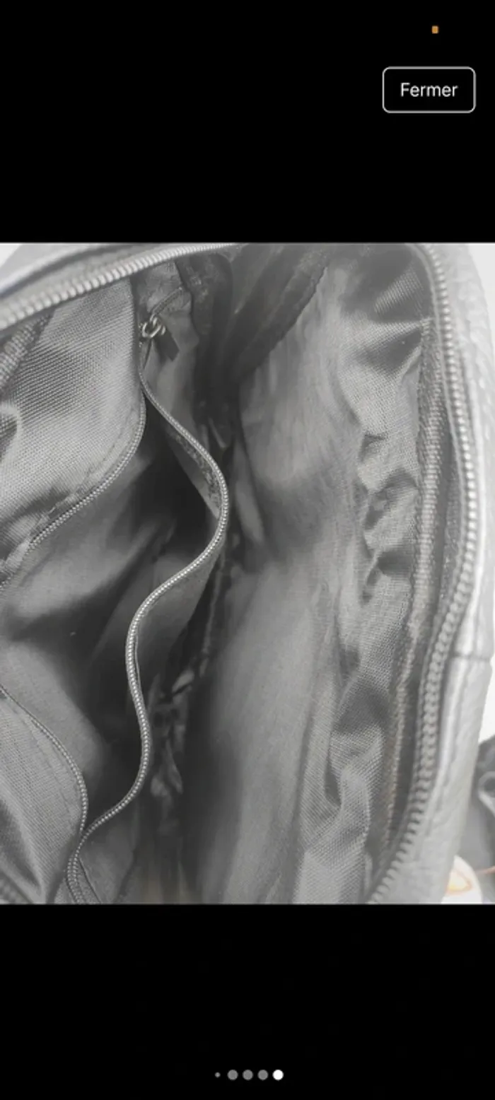 Sacoche cuir véritable noir mixte homme femme - photo numéro 6
