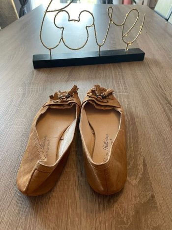 Paire de ballerine marron pointure 37 - photo numéro 3