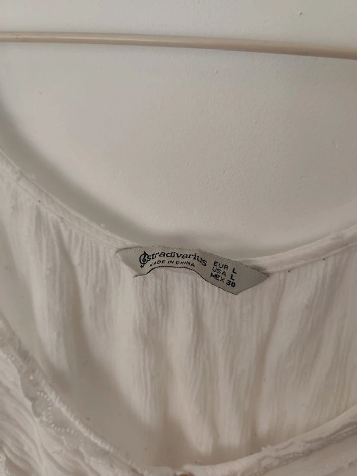 Débardeur stradivarius L dentelle - photo numéro 2