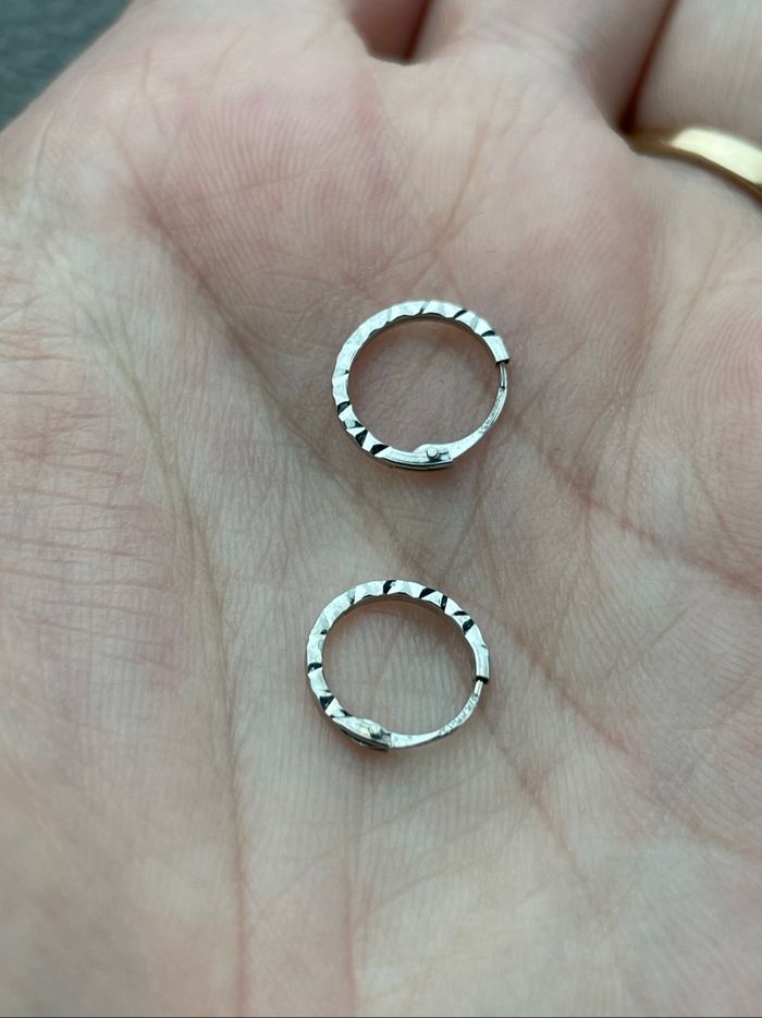 Boucles d’oreilles or blanc - photo numéro 3