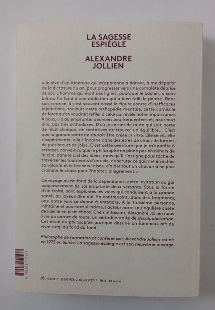 Alexandre Jollien - La sagesse espiègle - photo numéro 2