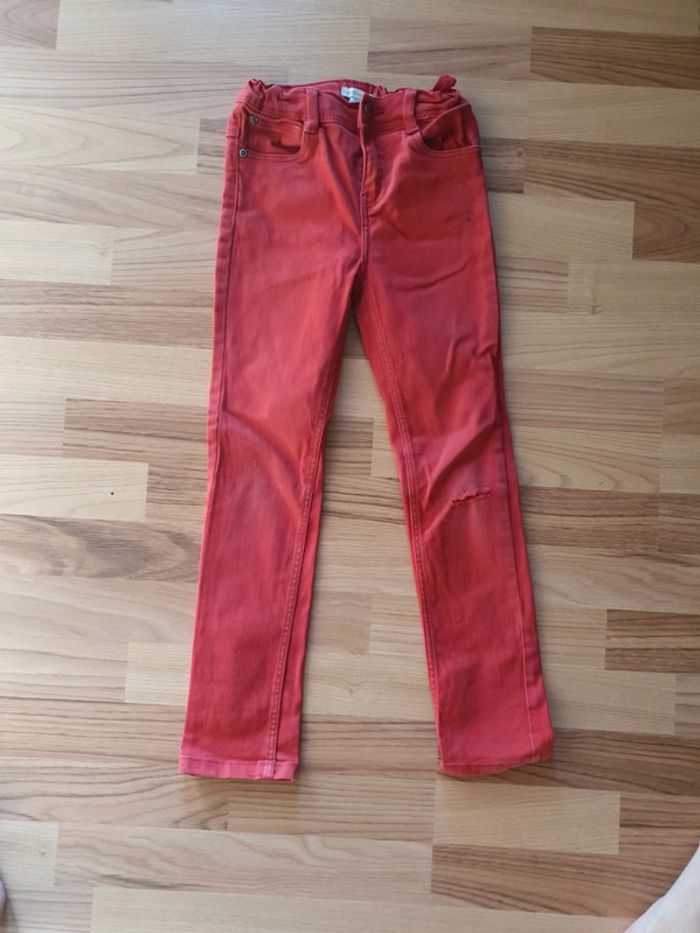 Jean slim verbaudet rouge 8 ans