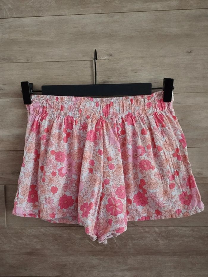 Short pyjama Etam rose fleuri TS - photo numéro 5