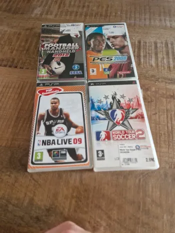 Lot de 4 jeux de sport psp