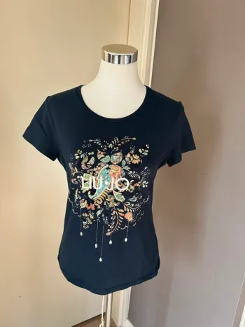 Liu Jo t-shirt bleu imprimé femme, taille M/38