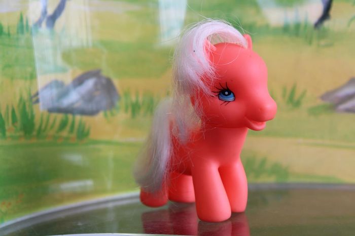 Poney orange vintage - photo numéro 2