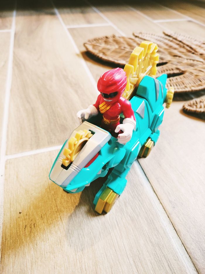 🙅 Power rangers Wild force/Force animal Dimetrozord Dinosaure et figurine ranger rouge - photo numéro 4