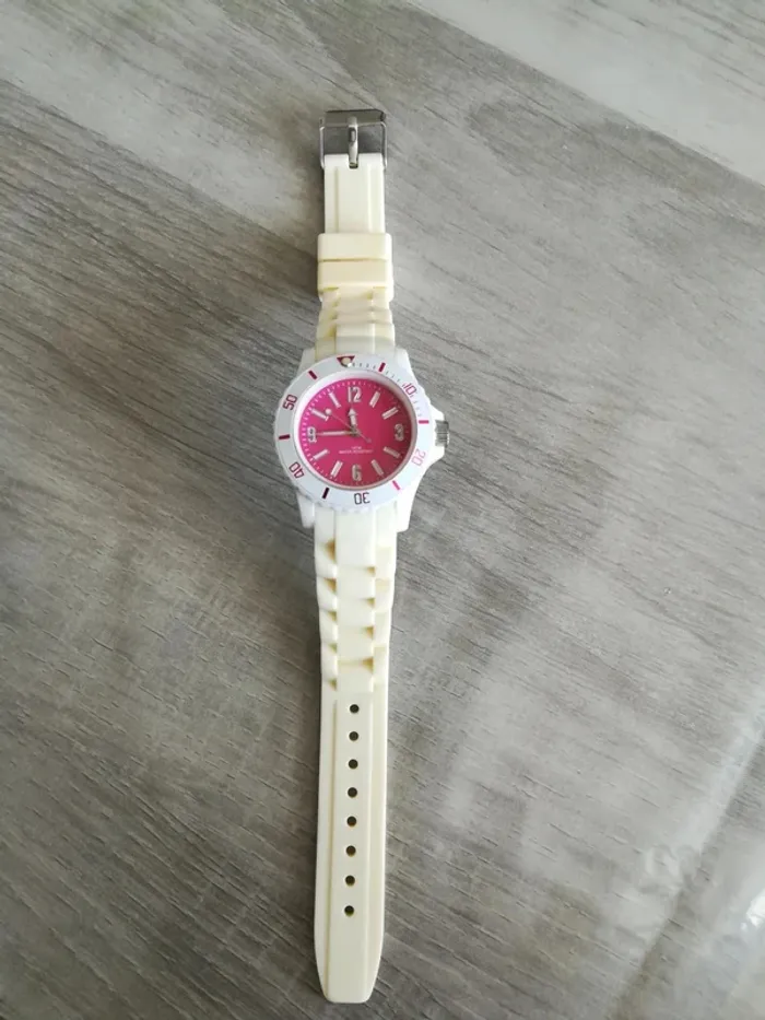 Montre crème / rose - photo numéro 2
