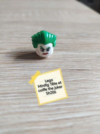 Lego minifig tête et coiffe the joker sh206