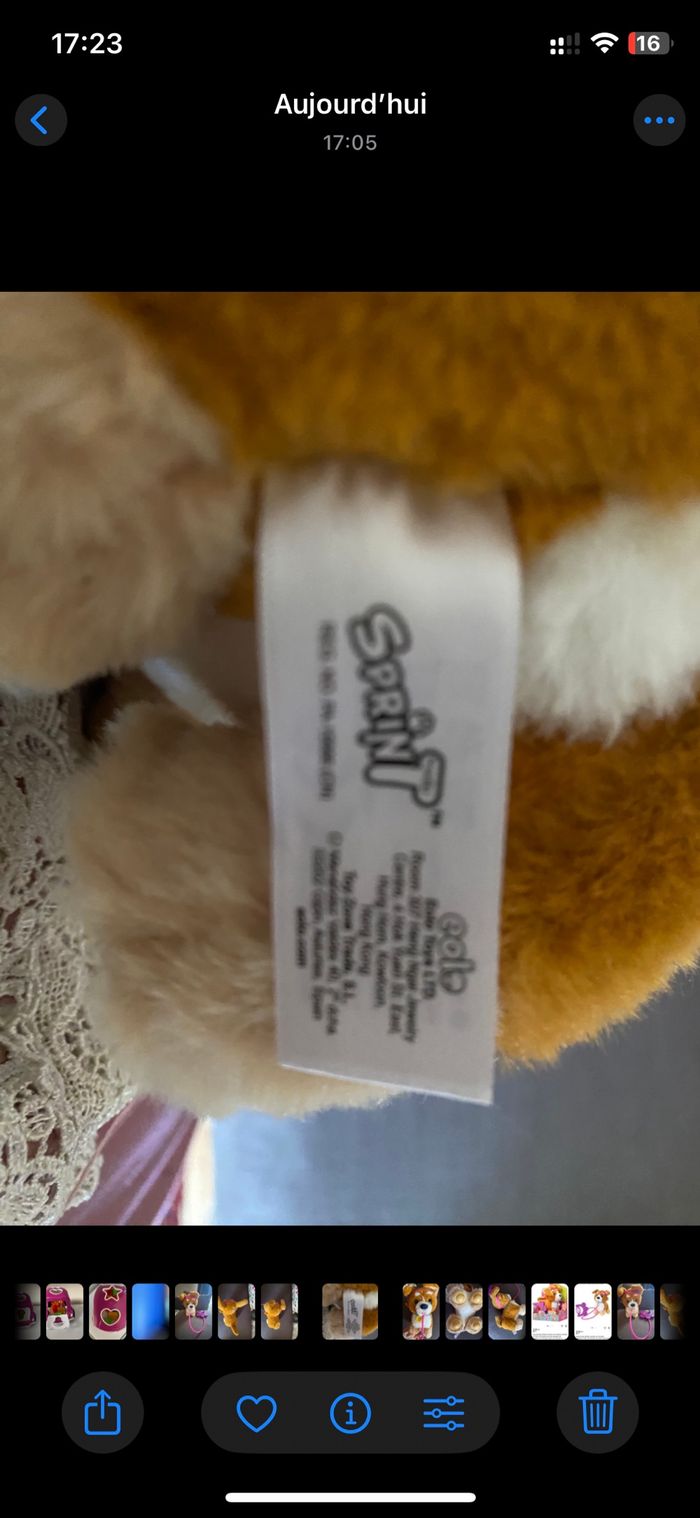Rocco Giocatello chiot en Peluche Sprint - photo numéro 4