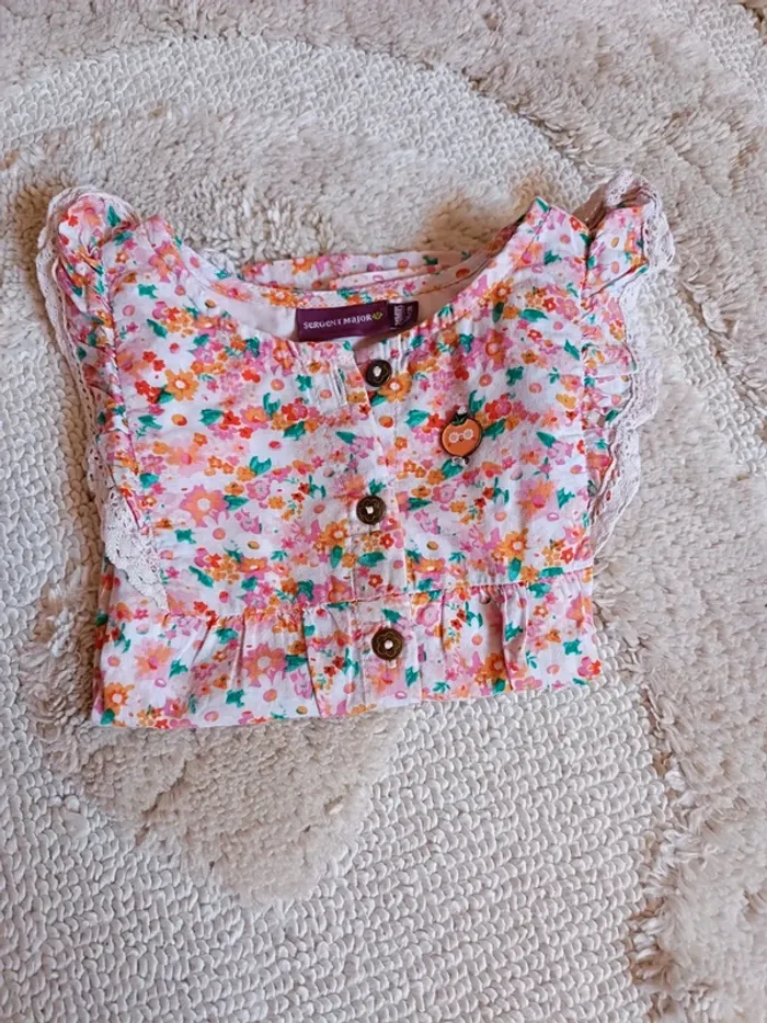 Blouse liberty Sergent major taille 24 mois - 86cm - photo numéro 2