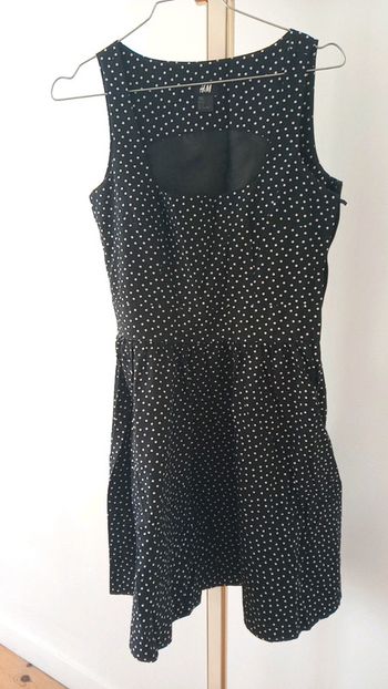 Robe été noire à pois Blanc 36