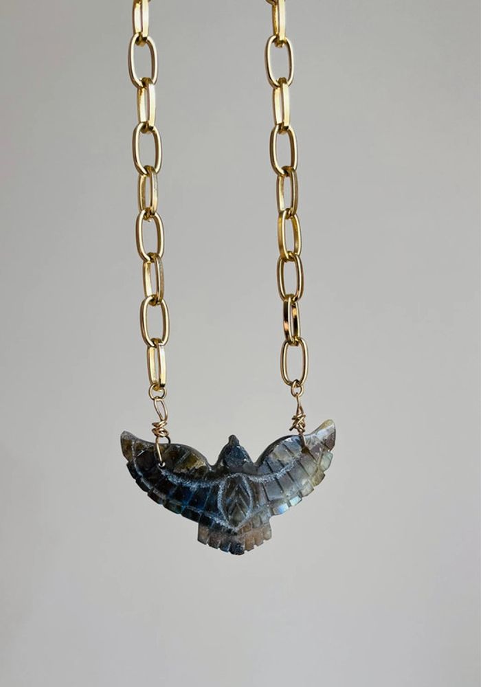 Sautoir phœnix Labradorite - photo numéro 2