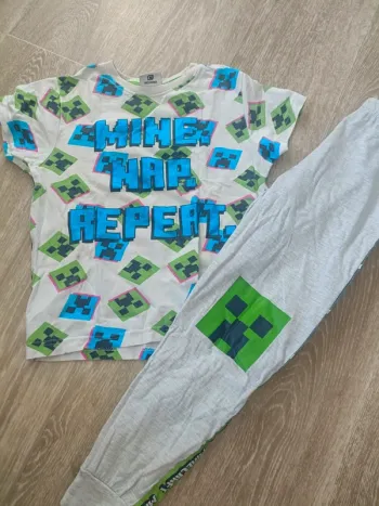 Pyjama Minecraft 5-6 ans