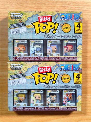 Lot 2 Boîtes Bitty Pop! One Piece - 8 Figurines dont 2 CHASE