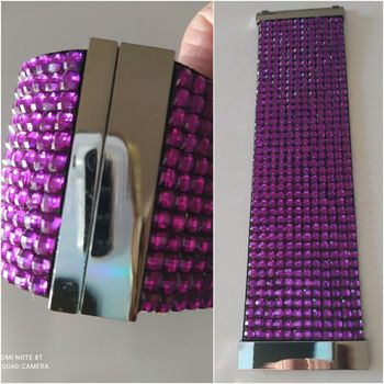 Bracelet à strass violet neuf