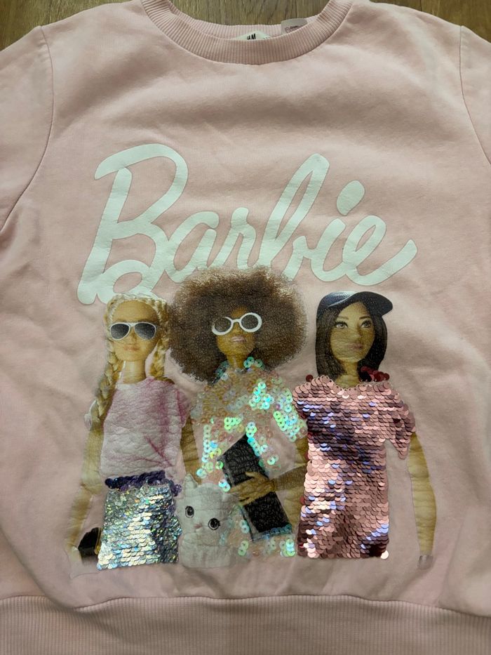 Sweat Barbie fille 6/7 ans - photo numéro 3