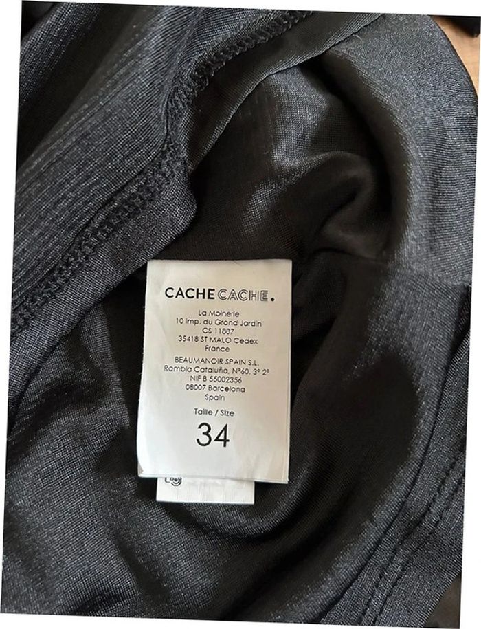 Robe noire à manches longues Cache Cache taille 34 jamais portée - photo numéro 16