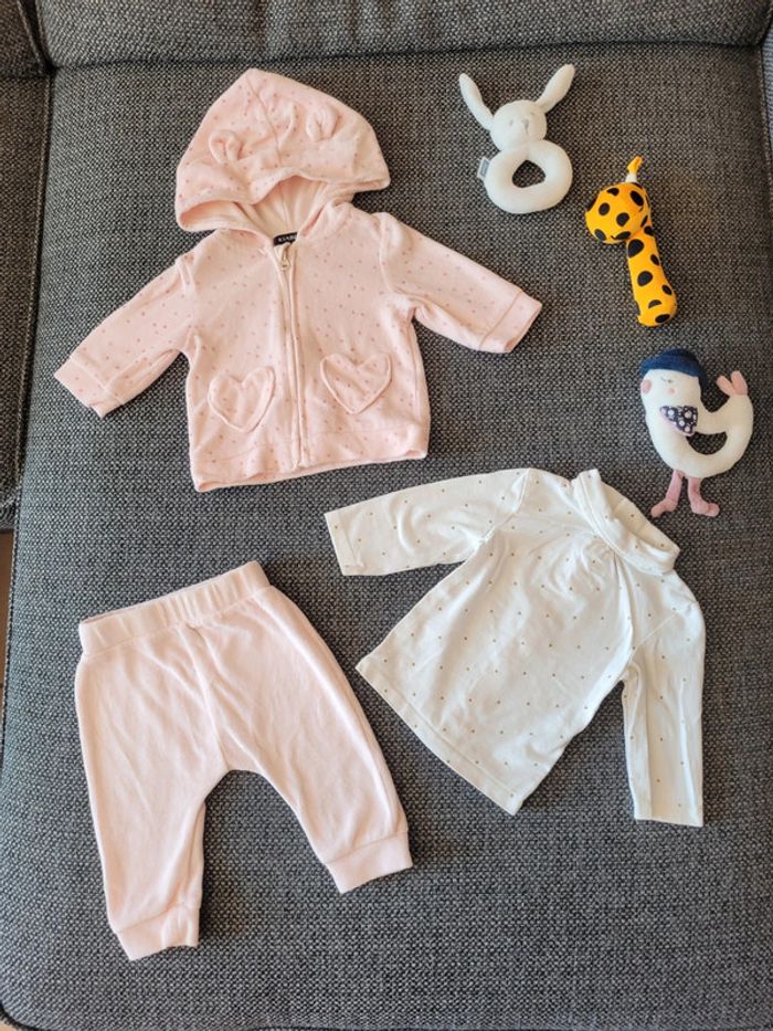 Ensemble fille 3 mois - 3 pièces