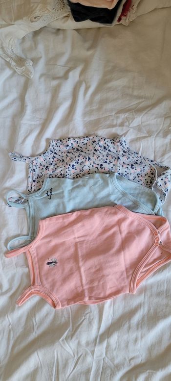 Lot de 3 bodies été fille 24mois