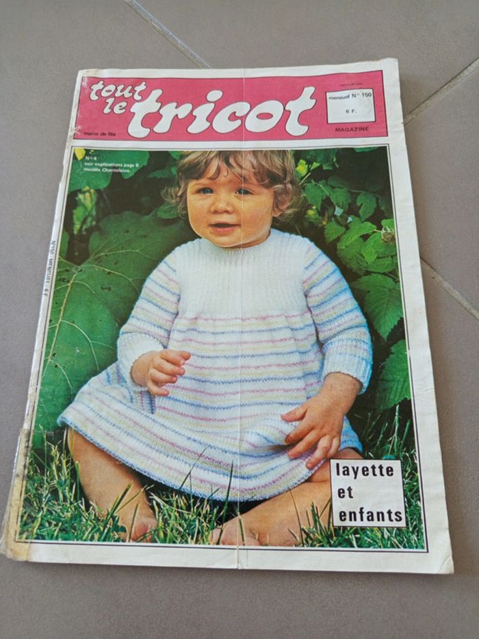 Magazine tout le tricot layette enfants - photo numéro 1