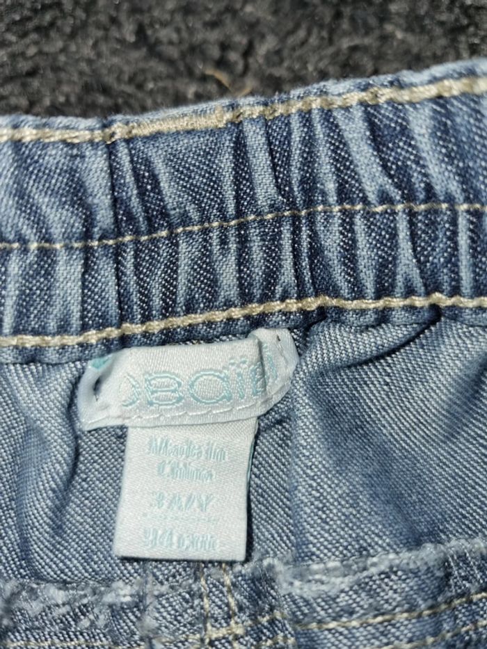 Bermuda fille en jean Okaidi 3 ans - photo numéro 4