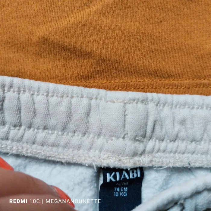 🧡 Ensemble Bébé 9-12 Mois – Jogging & T-shirt Renard 🐾 Kiabi & In Extenso – Très Bon État - photo numéro 3