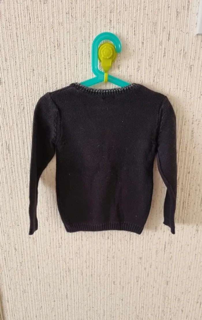 Pull Noir en laine taille 5 ans kiabi - photo numéro 9