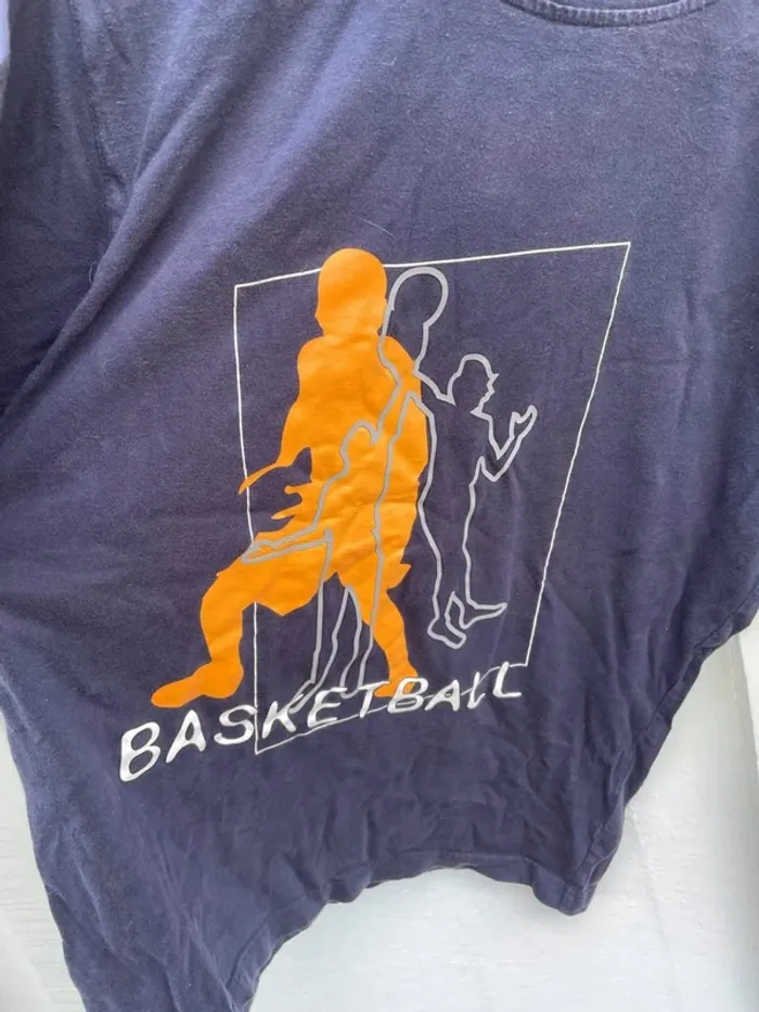 T-shirt basketball blue Converse Mens M - photo numéro 2