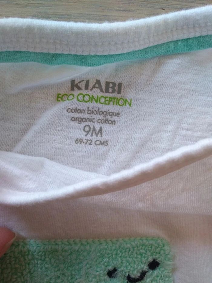 Tee-shirt blanc formes géométriques 9 mois - photo numéro 4