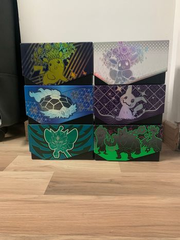 Lot de 6 Boîtes ETB Pokémon – Écarlate & Violet (vides)