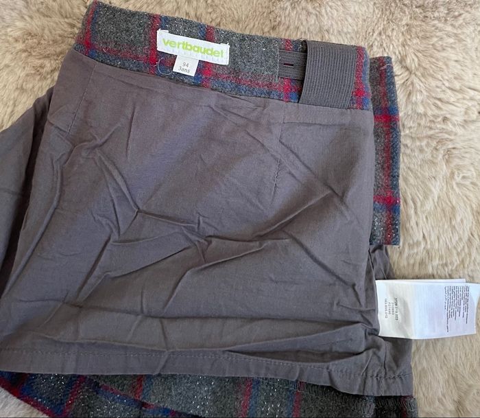 Jupe Vertbaudet Jupe à Carreaux gris fille taille 3 ans Vertbaudet - photo numéro 5