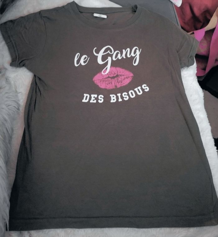 Tee-shirt "Gang Des Bisous 100% coton - photo numéro 2