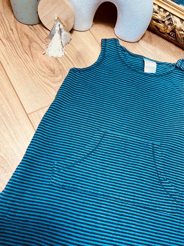 Taille 12-18 mois salopette d’été garçon H&M bleue * rayures * 💙 - photo numéro 2