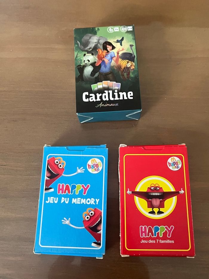 3 jeux de cartes Mc Do NEUFS