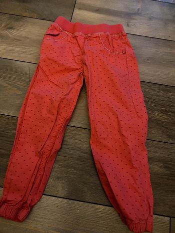 Pantalon fille orchestra 3 ans rouge