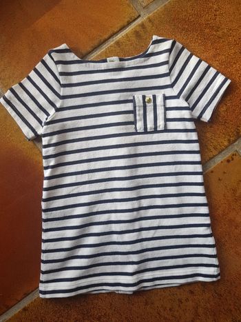 Robe mariniere petit bateau fille 3ans