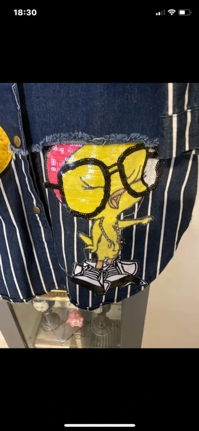 superbe veste en jean Mickey 48/50 Peter.Pan - photo numéro 4
