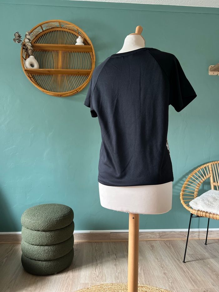 T-shirt Naf Naf Manches Raglan Imprimé Fleuri 🌼 - photo numéro 5